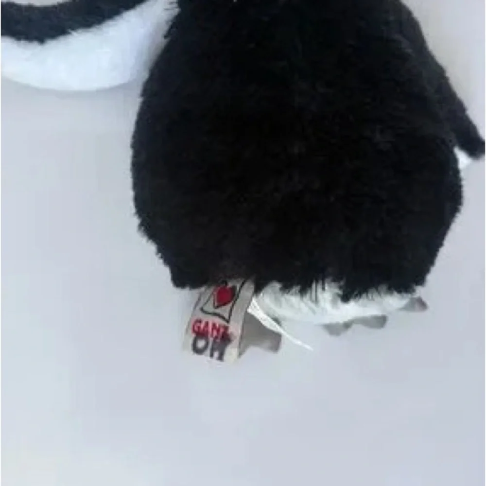 Plush Penguin Bird Toy - Black, White & Yellow